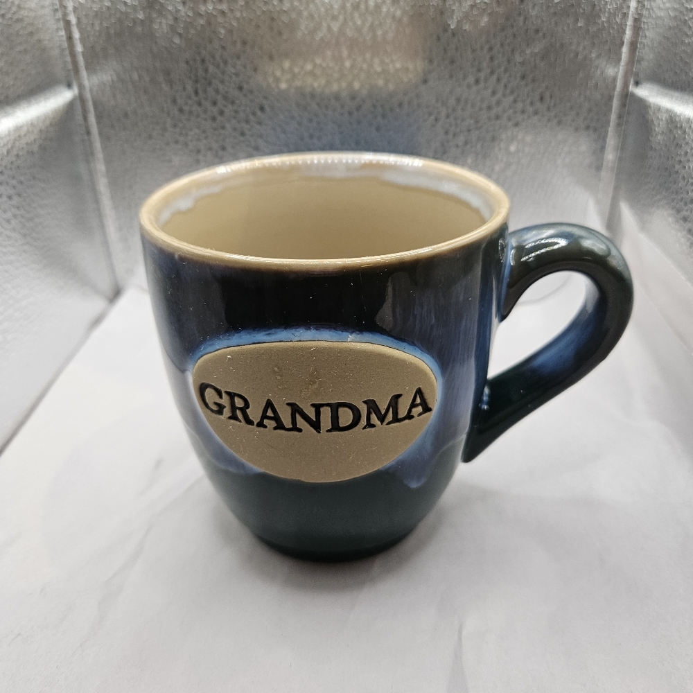 Burton Blue and Cream Grandma Mug